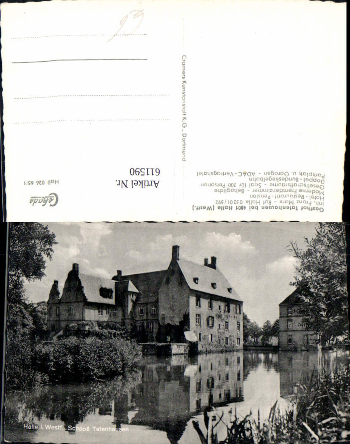 611590,Foto Ak Halle i. Westfalen Schloss Tatenhausen