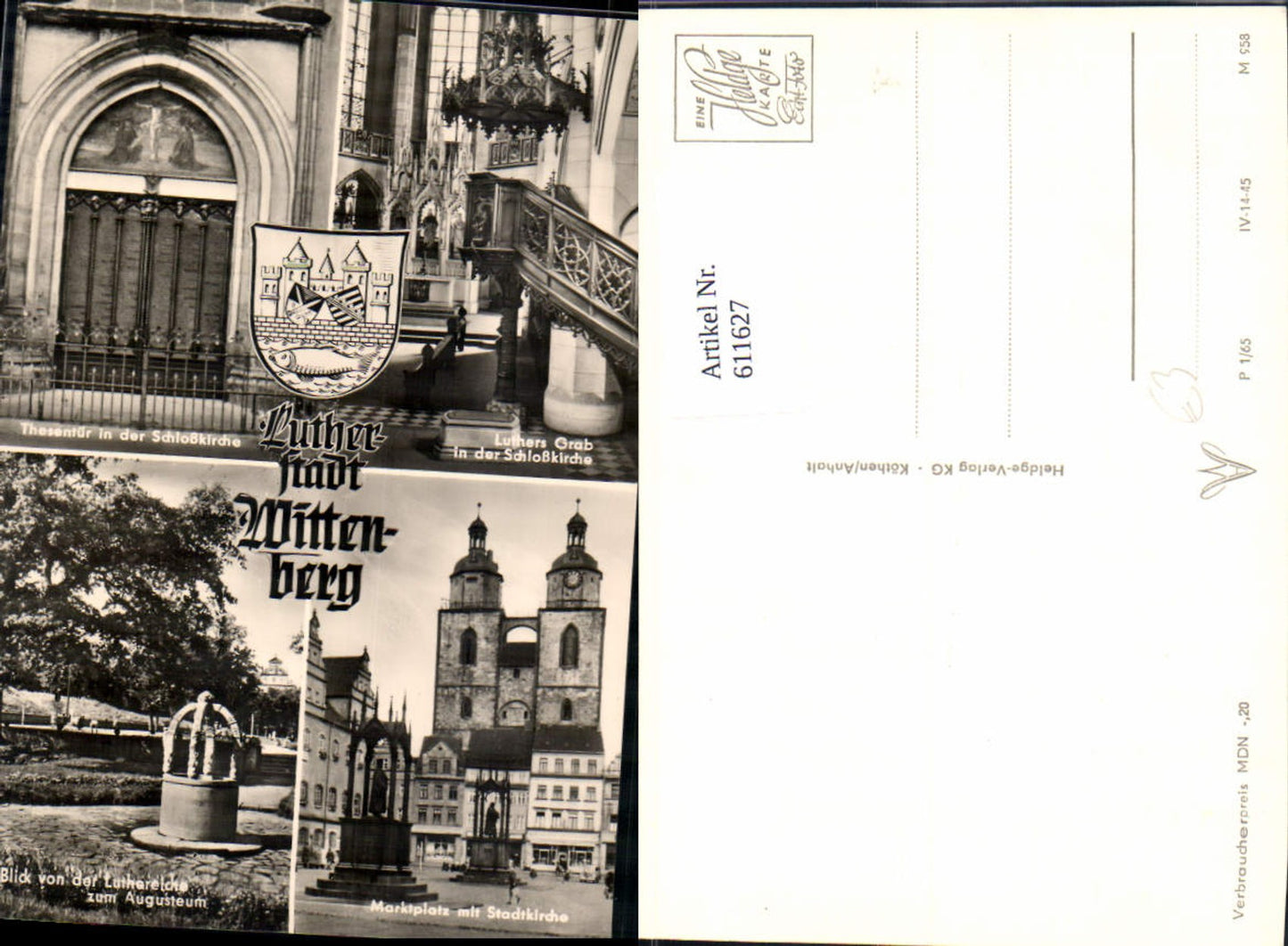 611627,Mehrbild Ak Lutherstadt Wittenberg Thesentür Schlosskirche Luthers Grab Marktplatz