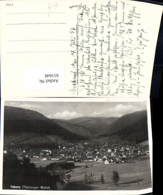611649, Photo Ak Bad Tabarz Thuringian Forest View