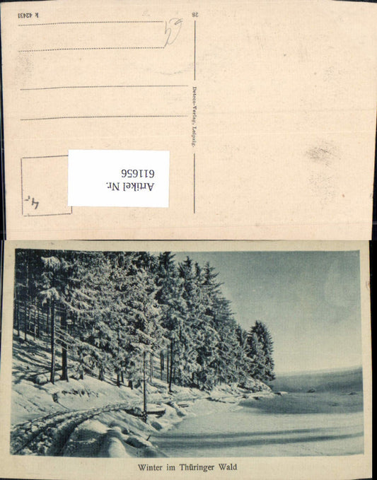 611656, Winter in the Thuringian Forest near Schleusingen