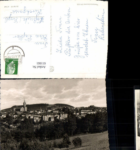 611661,Foto Ak Annaberg-Buchholz Annaberg Buchholz Erzgebirge m. d. Pöhlberg