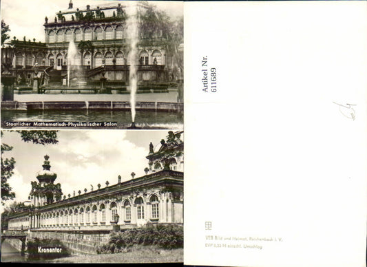 611689,Mehrbild Ak Dresden Staatlicher Mathematisch-Physikalischer Salon Kronentor