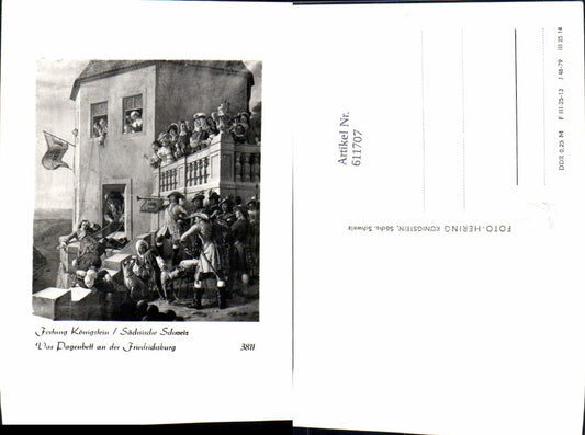 611707,Königstein Festung Sächsische Schweiz Das Pagenbett a. d. Friedrichsburg