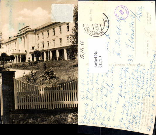 611710,Foto Ak Breitenbrunn Antonsthal Erzgebirge Antonshöhe Kneipp-Sanatorium