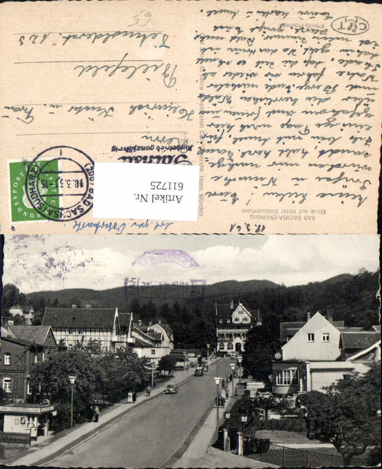 611725,Bad Sachsa Südharz Blick auf Hotel Schützenhaus