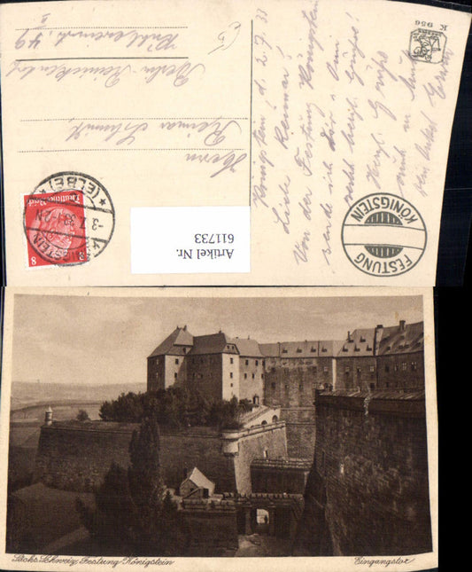 611733,Sächsische Schweiz Festung Königstein Eingangstor