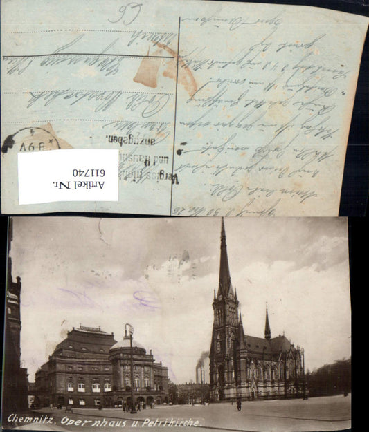 611740,Chemnitz Opernhaus u. Petrikirche Kirche Oper