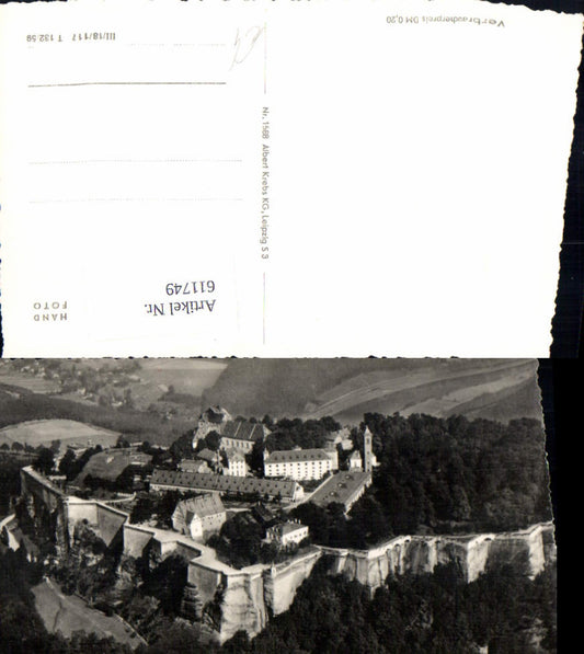 611749,Foto Ak Sächsische Schweiz Festung Königstein