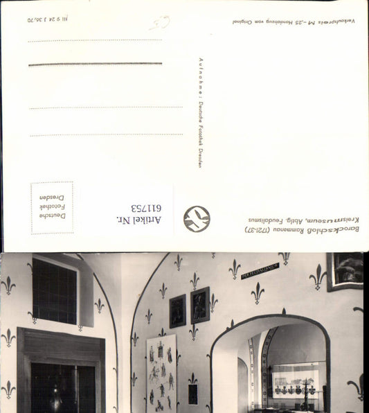 611753,Foto Ak Barockschloss Rammenau Kreismuseum Abtlg. Feudalismus