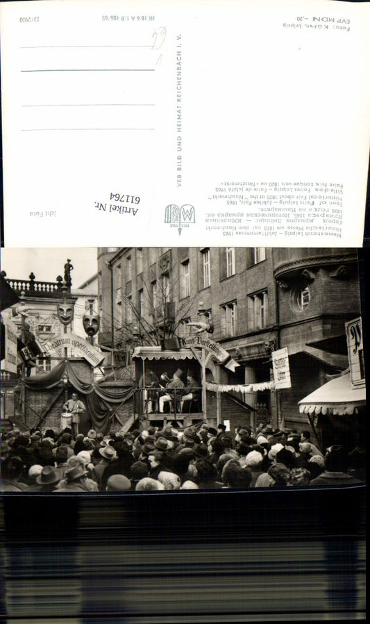611764,Foto Ak Leipzig Jubiläumsmesse 1965 Naschmarkt Historische Messe pub VEB 13/2900