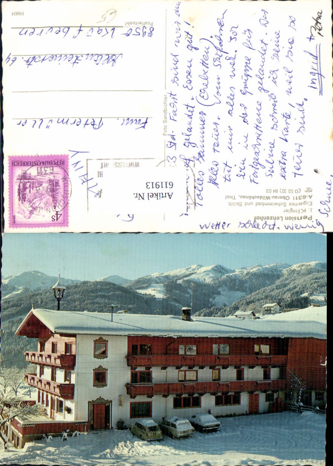 Alte Ansichtskarte – Old Postcard