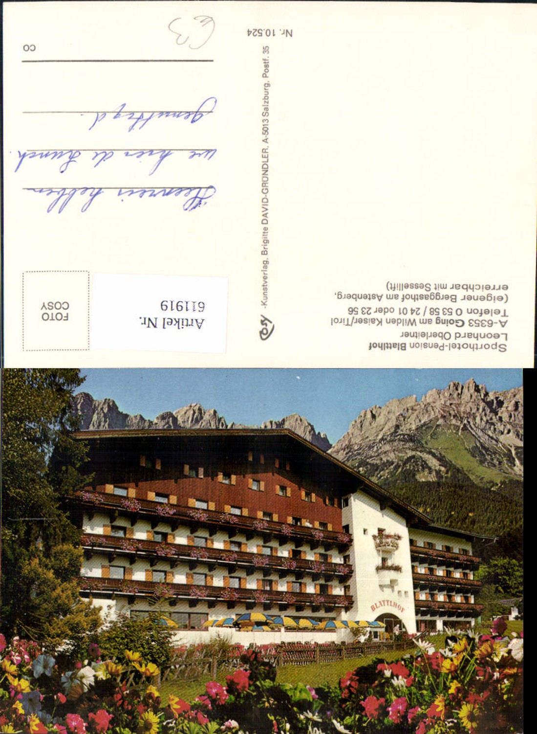 Alte Ansichtskarte – Old Postcard