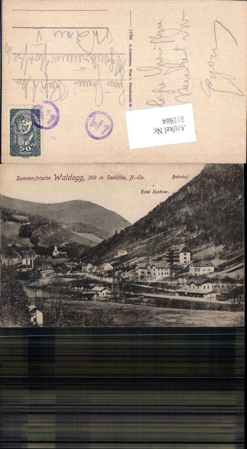 611984,Waldegg Hotel Kuchner Bahnhof Ledermann 11754