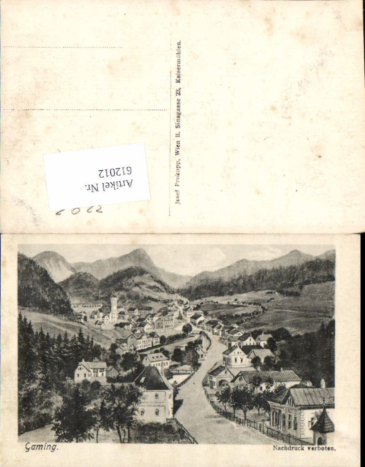 612012,tolle Künstler AK Gaming Marktplatzpub Josef Prokopp