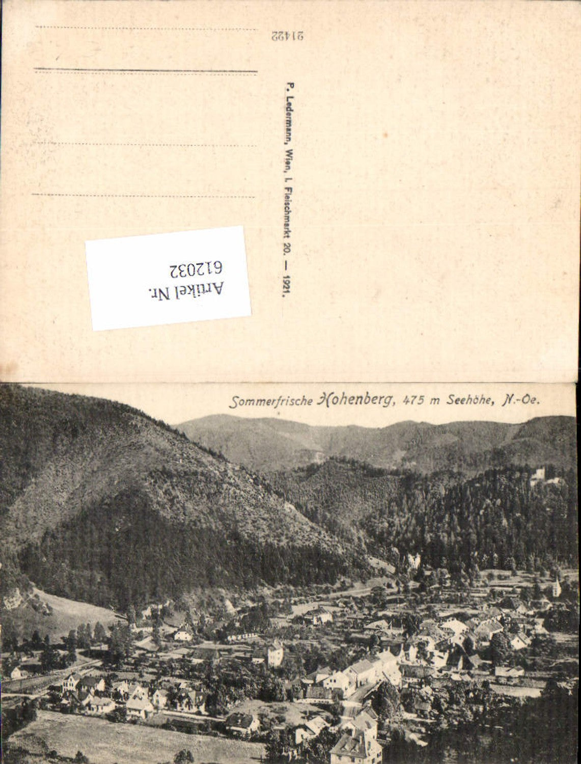 612032,Hohenberg bei Lilienfeld pub Ledermann 21422