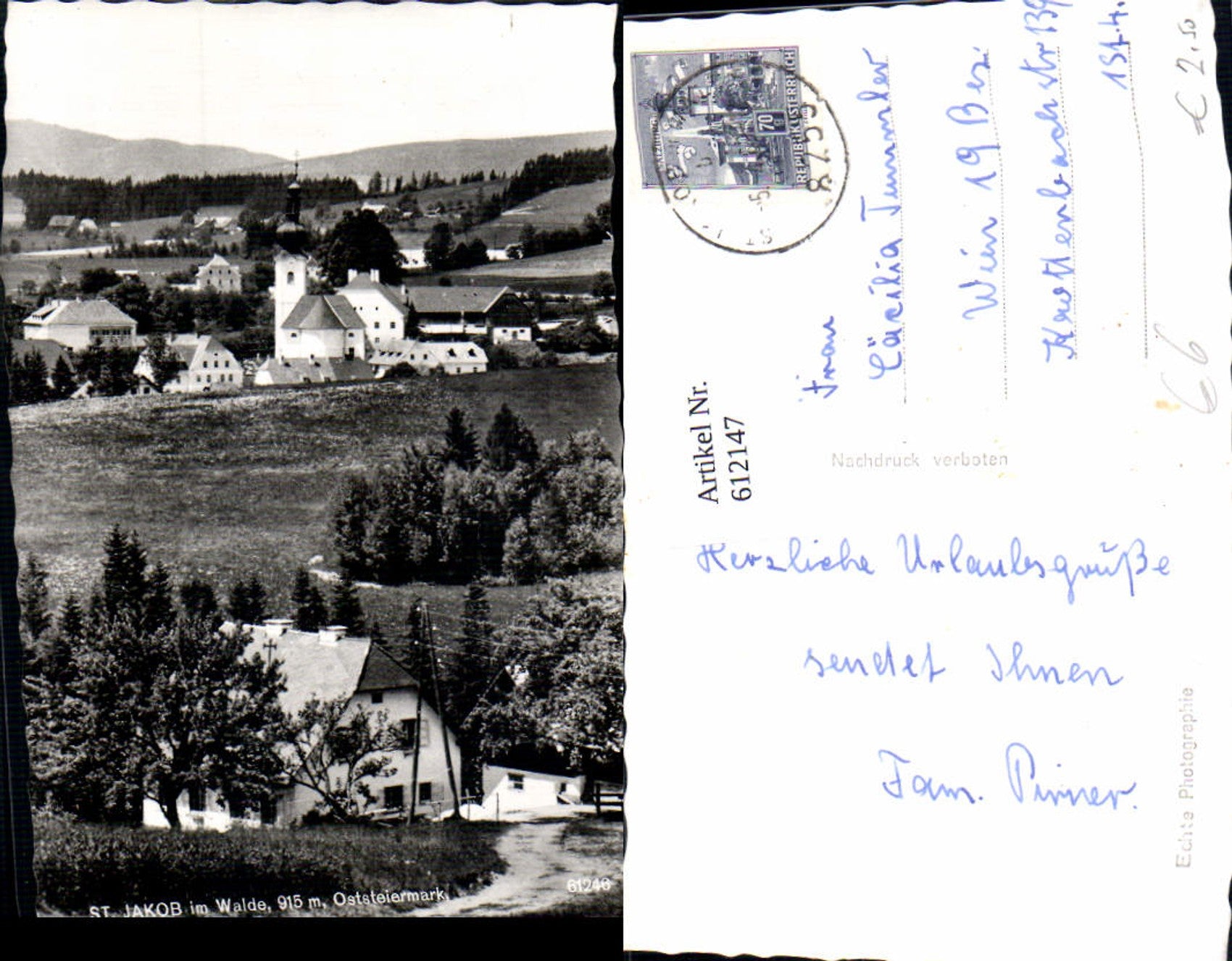 Alte Ansichtskarte – Old Postcard