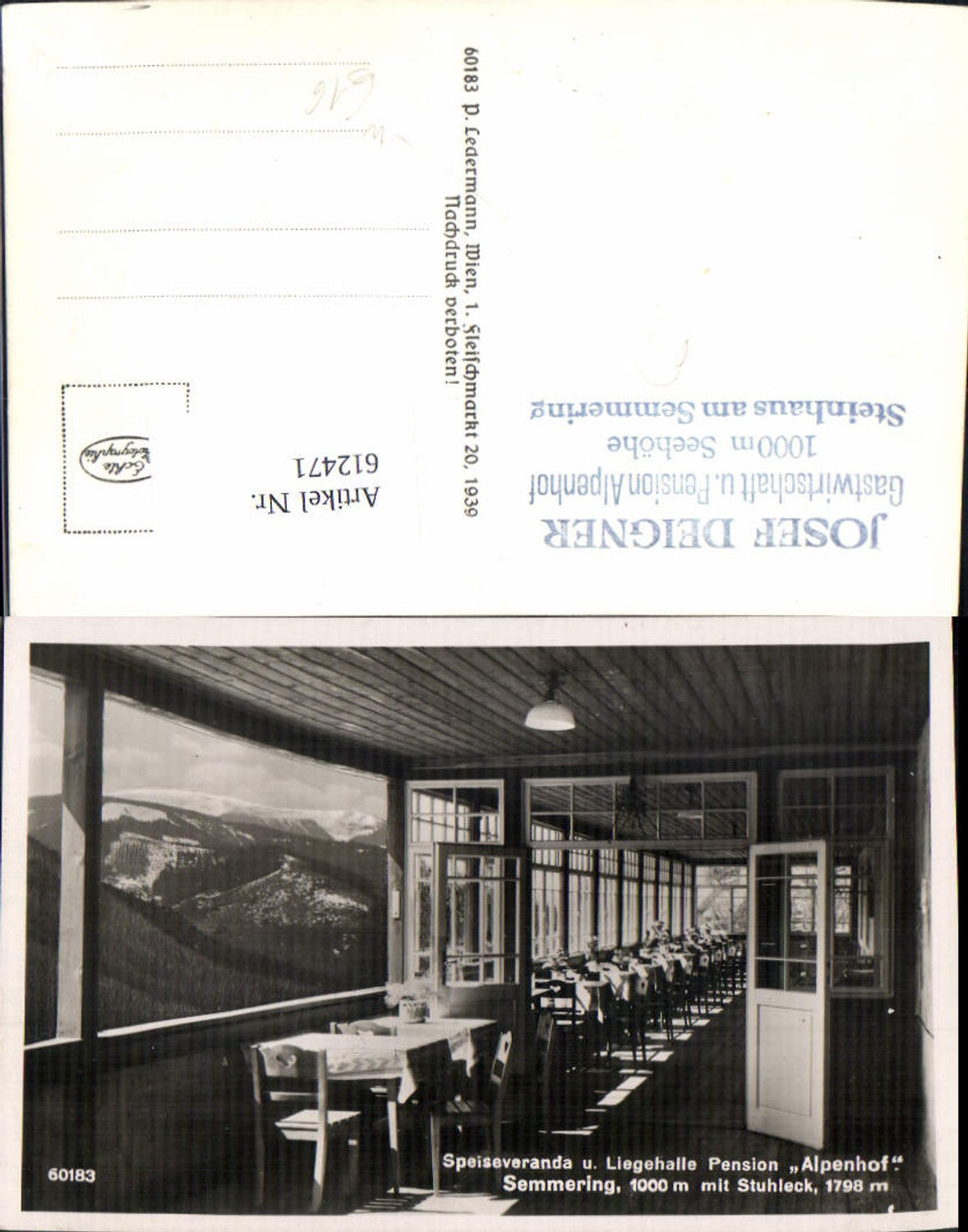 Alte Ansichtskarte – Old Postcard