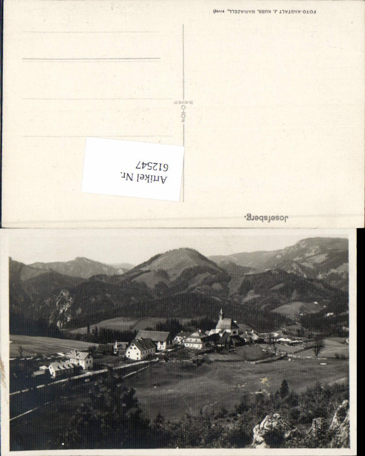 612547,Josefsberg bei Wienerbruck am Ötscher 1925
