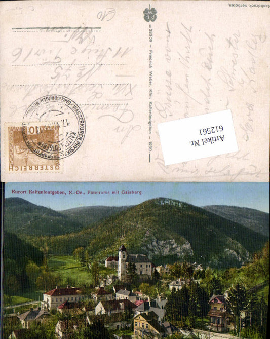 612561,Kaltenleutgeben mit Gaisberg 1930