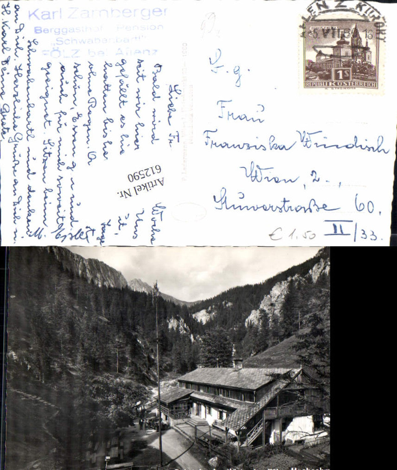 Alte Ansichtskarte – Old Postcard