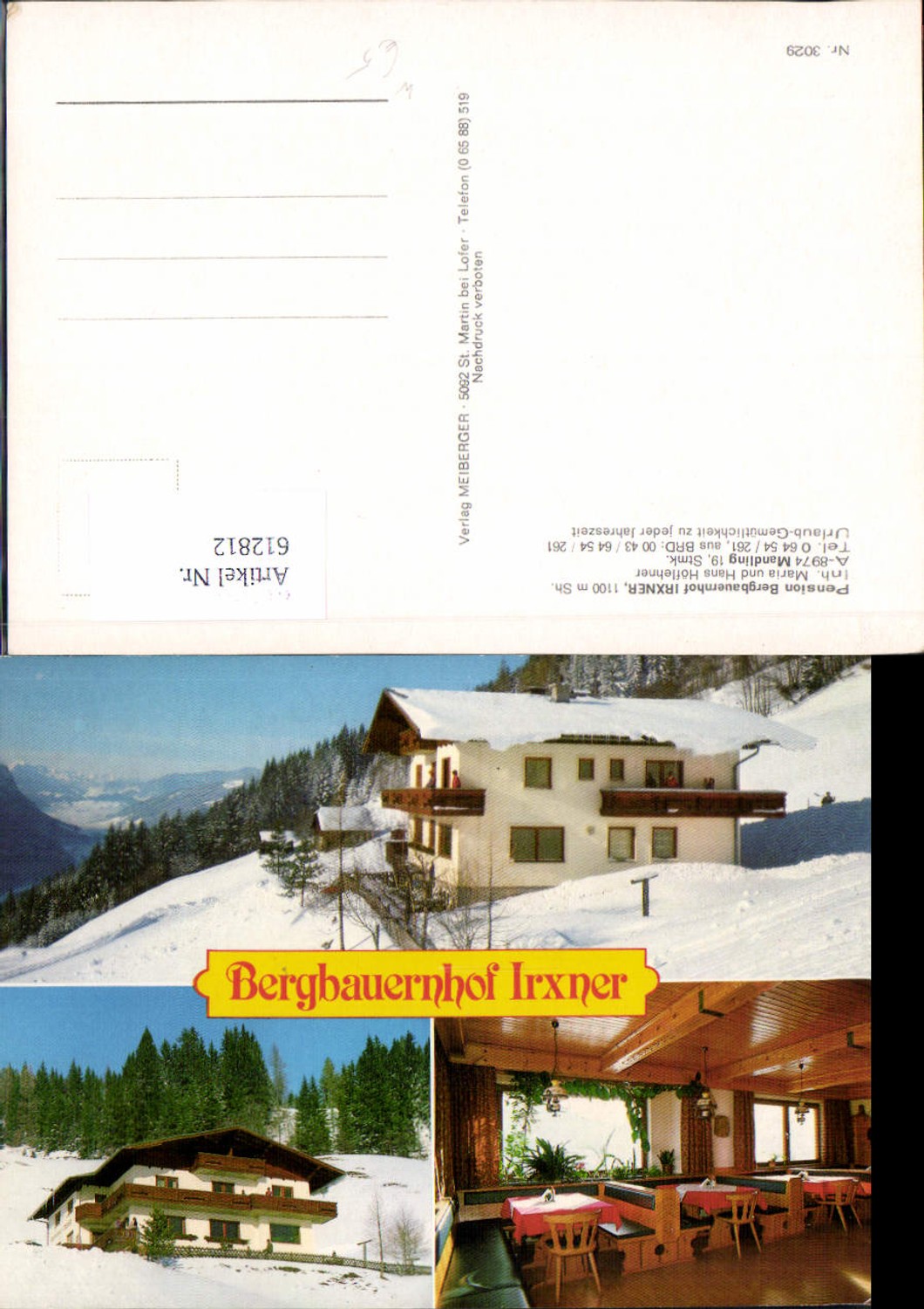 Alte Ansichtskarte – Old Postcard