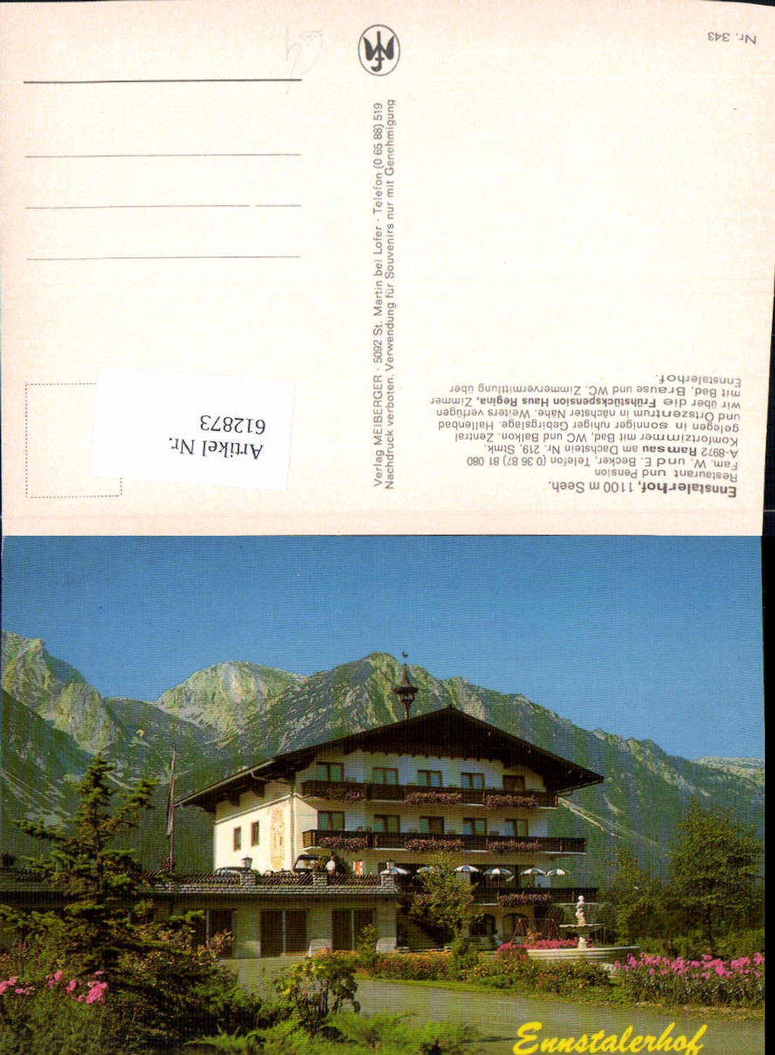 Alte Ansichtskarte – Old Postcard