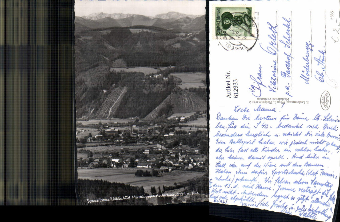 Alte Ansichtskarte – Old Postcard