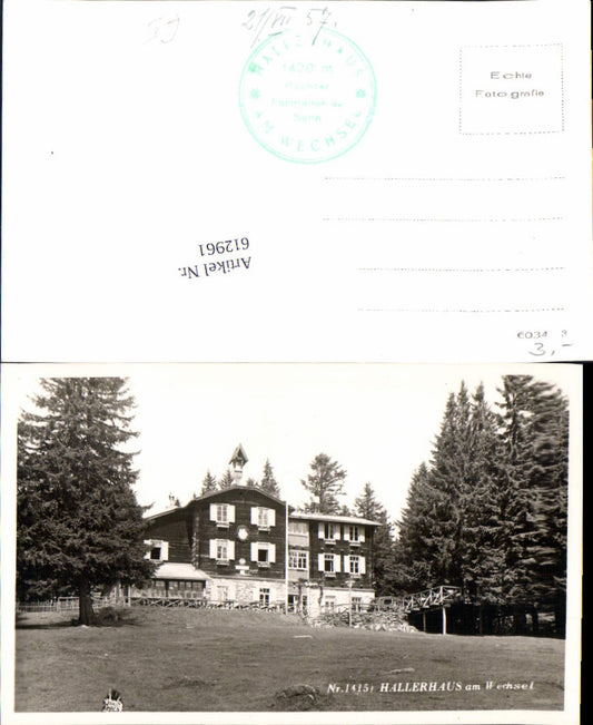 612961,Hallerhaus bei Mönichkirchen am Wechsel