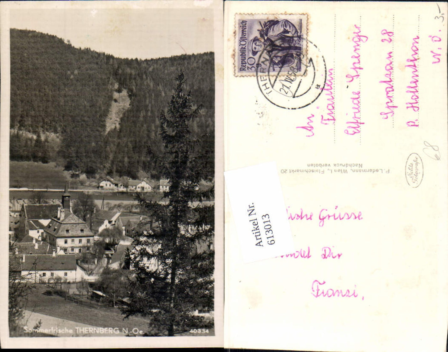 Alte Ansichtskarte – Old Postcard