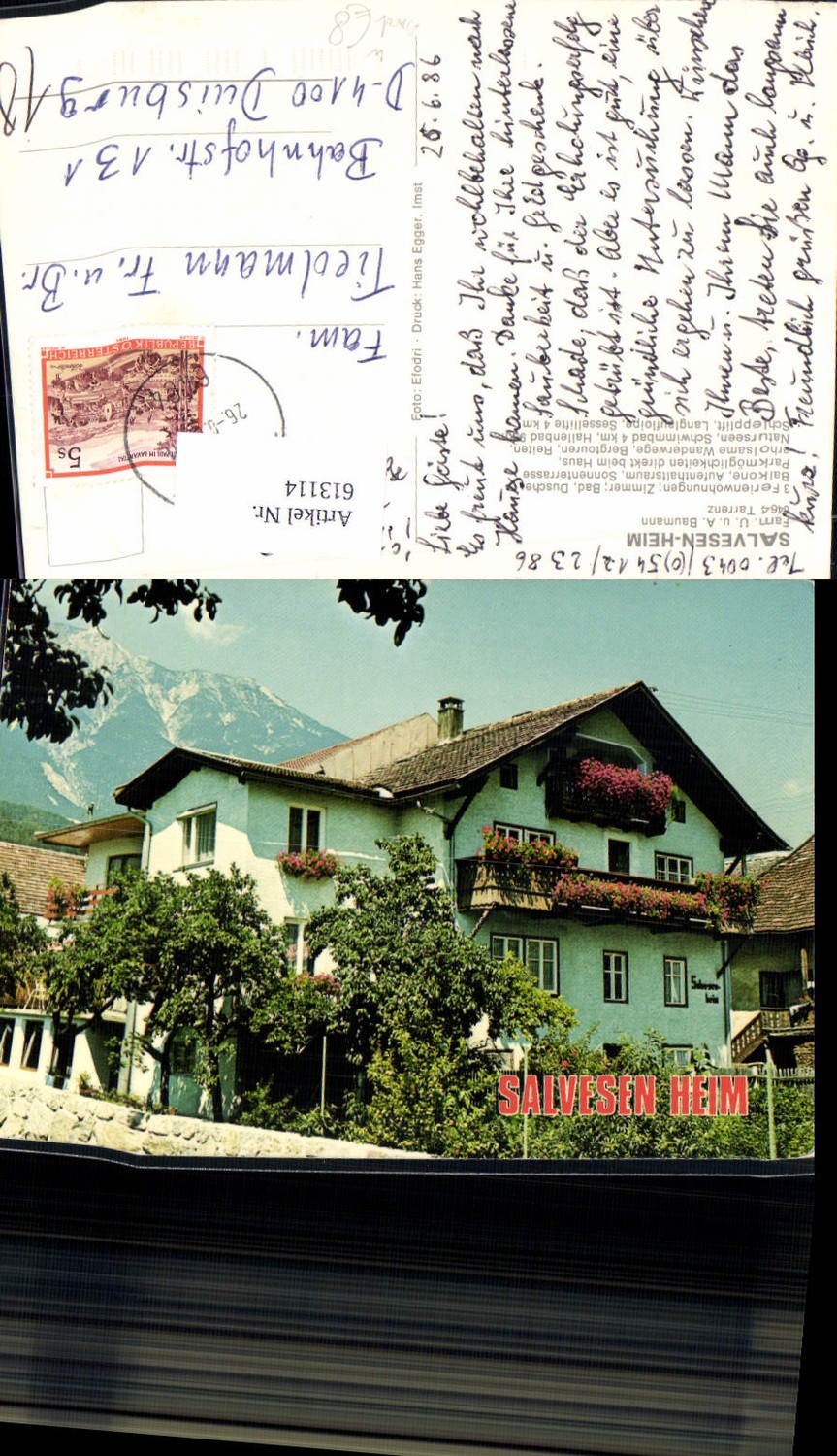 Alte Ansichtskarte – Old Postcard