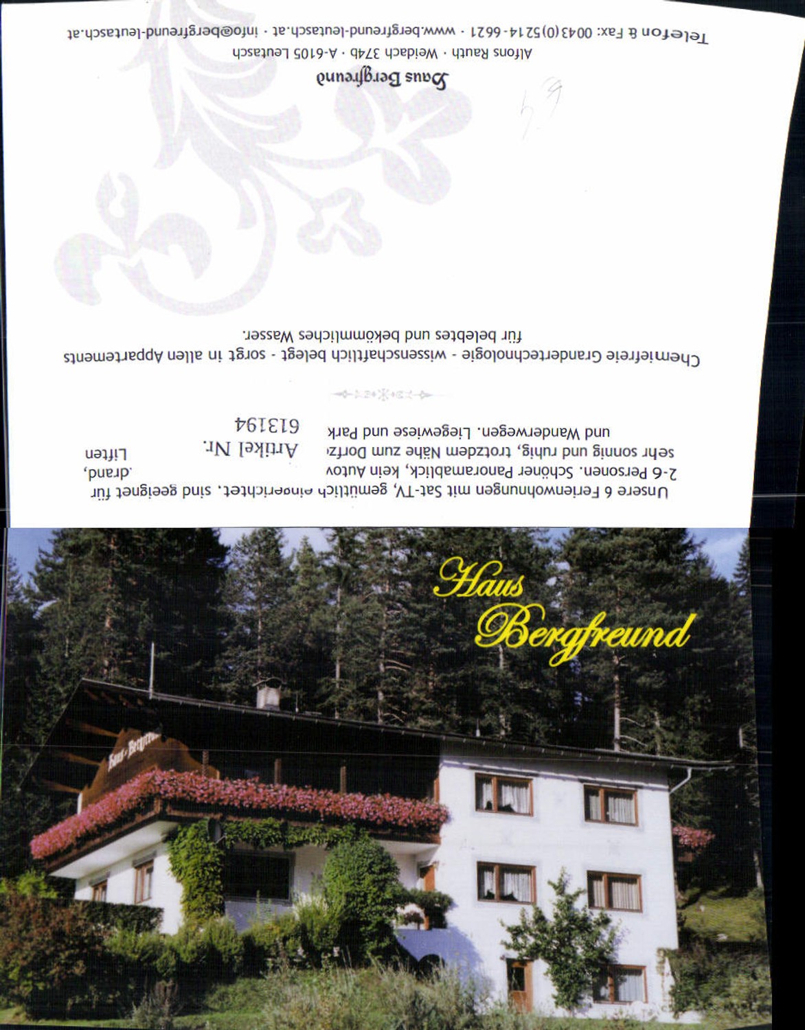 Alte Ansichtskarte – Old Postcard