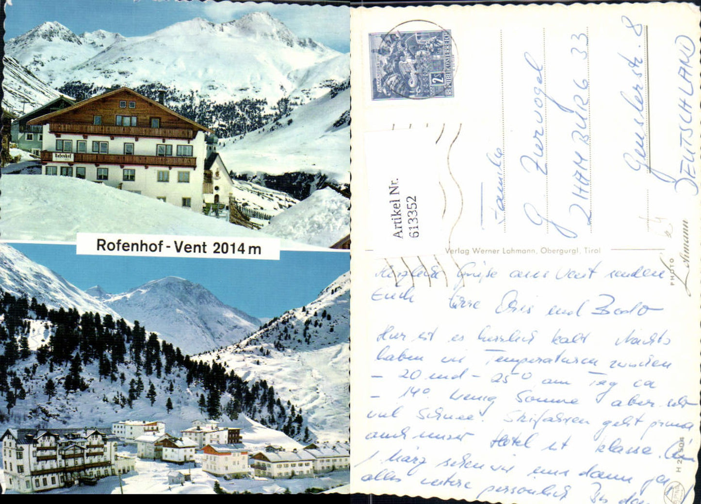 Alte Ansichtskarte – Old Postcard