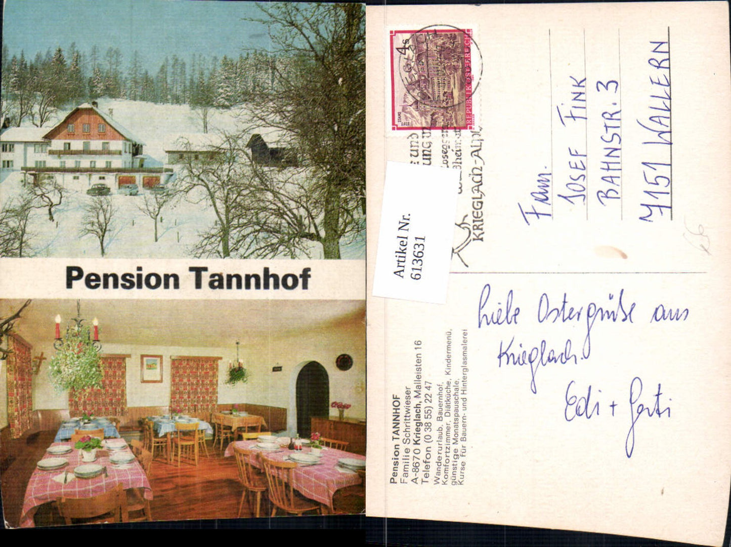 Alte Ansichtskarte – Old Postcard