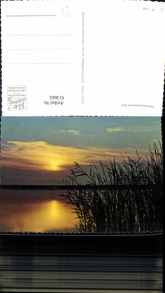 613665,Abendstimmung a. See Neusiedl a. See