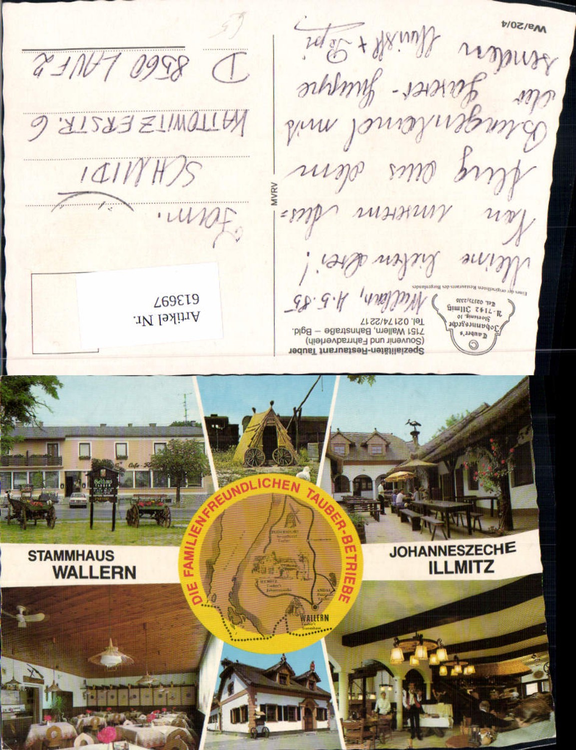 613697,Mehrbild Ak Wallern Taubers Johanneszeche