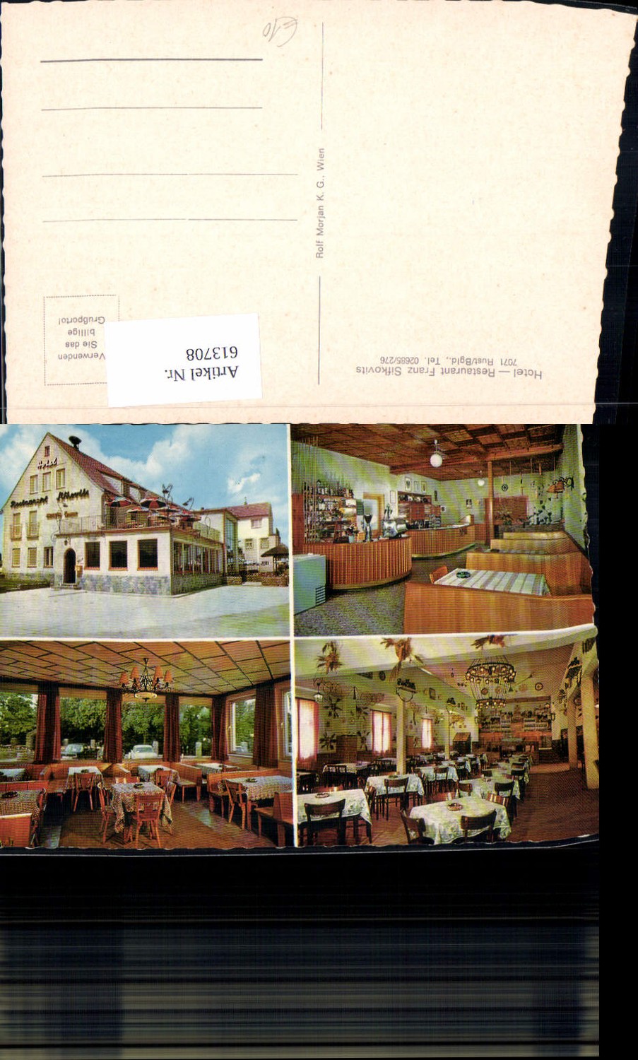 613708,Mehrbild Ak Rust Hotel Restaurant Sifkovits