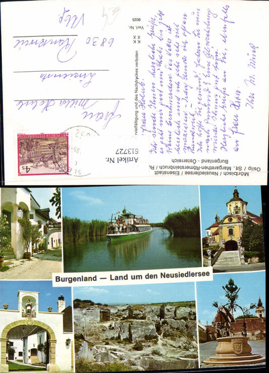 613727,Mehrbild Ak Burgenland Mörbisch Neusiedlersee Eisenstadt Oslip St Margarethen Römersteinbruch