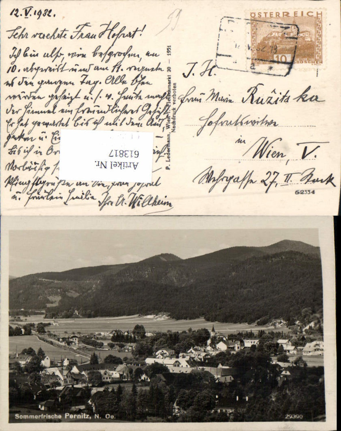 Alte Ansichtskarte – Old Postcard