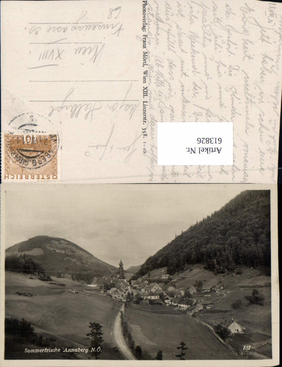 613826,tolle AK Annaberg am Ötscher