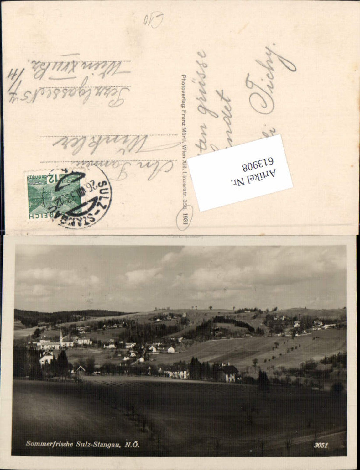 613908,Sulz Stangau 1932 Wienerwald