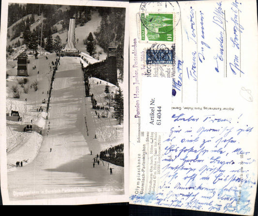 614044,Foto Ak Garmisch-Partenkirchen Olympiaschanze Wintersport Olympia Sport