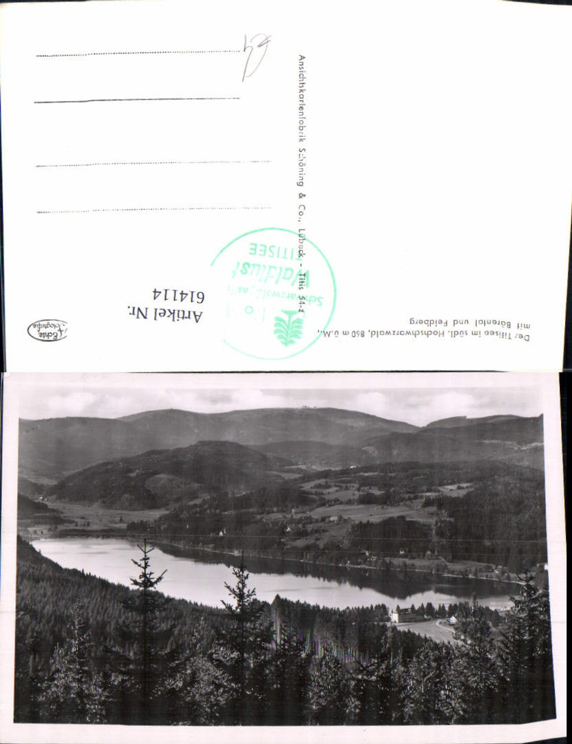 614114, Photo Ak Titisee Titisee-Neustadt with Bärental and Feldberg Black Forest