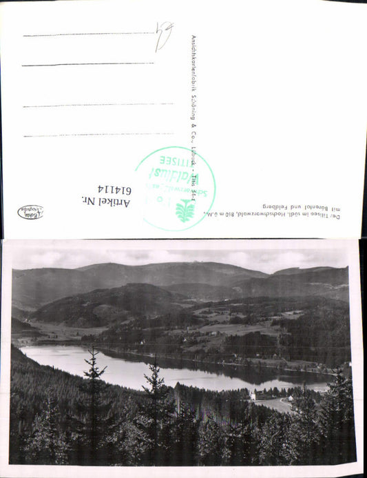 614114, Photo Ak Titisee Titisee-Neustadt with Bärental and Feldberg Black Forest