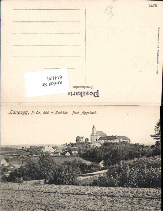 614128,tolle AK Langegg bei Aggsbach Dorf in der Wachau pub Ledermann 9377