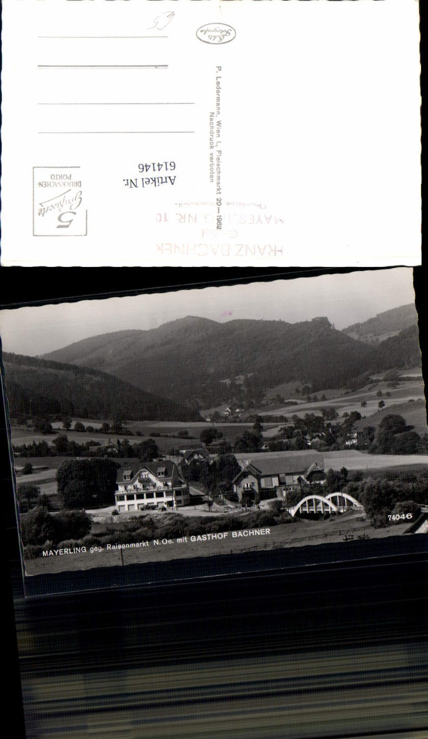 614146,Mayerling bei Baden Gasthof Bachner Raisenmarkt