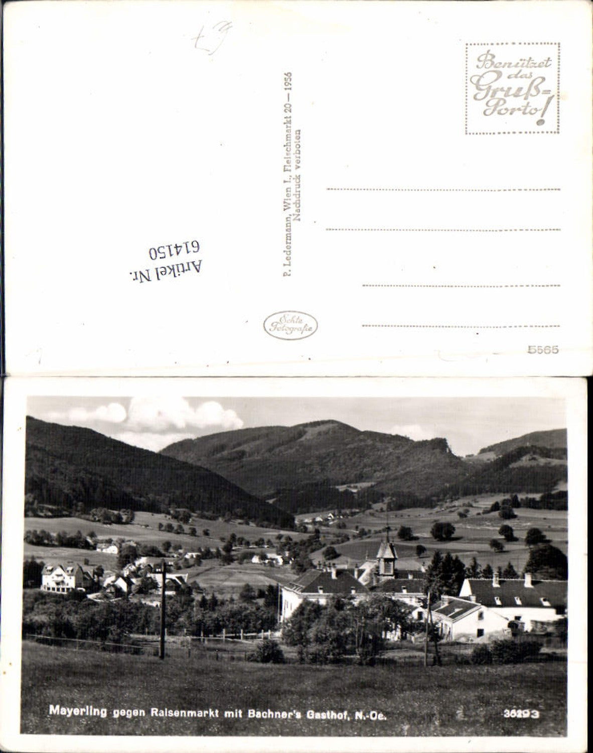 614150,Mayerling bei Baden Gasthof Bachner Raisenmarkt