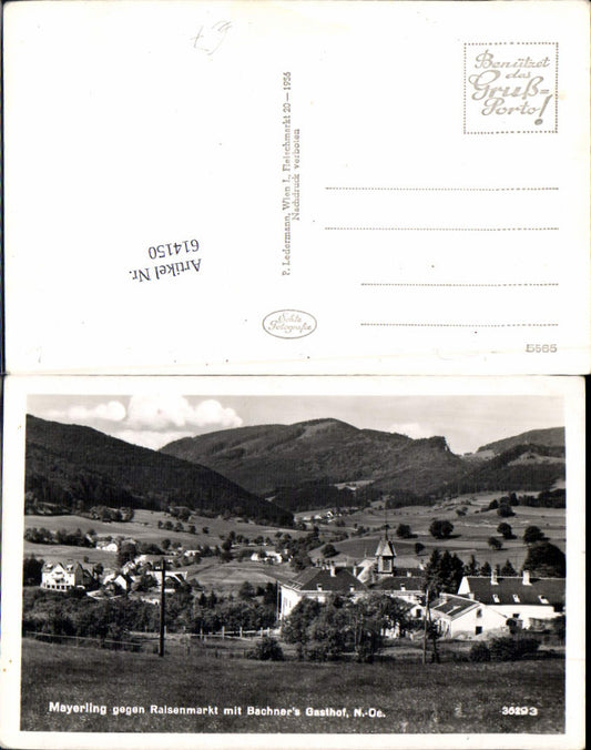 614150,Mayerling bei Baden Gasthof Bachner Raisenmarkt