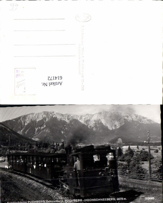 614172,Puchberg am Schneeberg Zahnradbahn Hochschneeberg