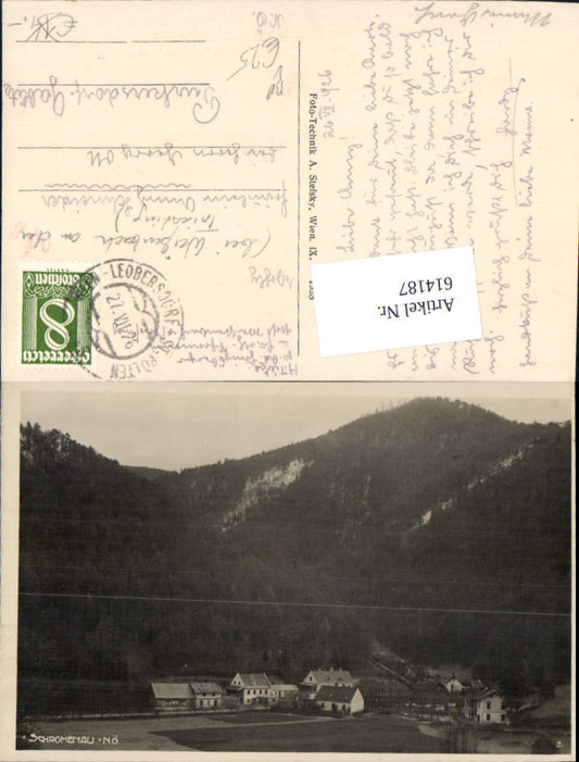 614187,tolle Foto-AK Schromenau Weißenbach an der Triesting Pernitz Furth Bahnpost Zug 616