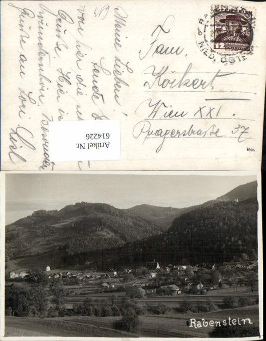 614226,tolle Foto-AK Rabenstein an der Pielach